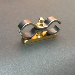 Art Deco Water Pipe Bracket Stainless Steel Brass 15mm Diameter