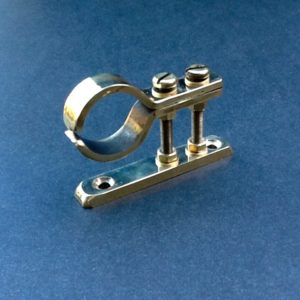 Brass Pipe Clamping Bracket 26mm Diameter Port Solid Brass Pipe Clamp