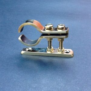 Brass Pipe Clamping Bracket 20mm Diameter Port Solid Brass Pipe Clamp www.britishpipeclamps.co.uk BPC Engineering