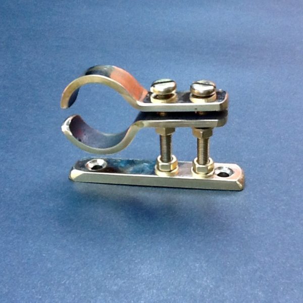 Brass Pipe Clamping Bracket 20mm Diameter Port Solid Brass Pipe Clamp www.britishpipeclamps.co.uk BPC Engineering