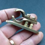 Brass Pipe Clamping Bracket 14mm Diameter Port Solid Brass Pipe Clamp