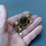 Brass Pipe Clamp 21mm Diameter Single Port Solid Brass