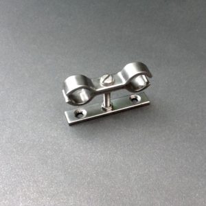 Wall Mount Pipe Brackets Stainless Steel 15mm Diameter Ports