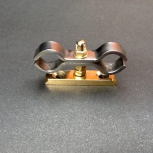 Art Deco Water Pipe Bracket Stainless Steel Brass 15mm Diameter