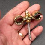 Brass Pipe Clamp Bracket 15mm Diameter Ports 