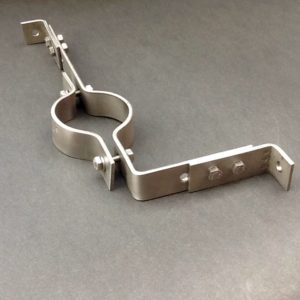Stand Off Pipe Clamp Adjustable 60mm Stainless Steel 316L