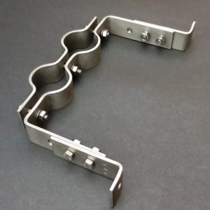 Offset Pipe Clamp Bracket 25mm Adjustable Stainless Steel 316L