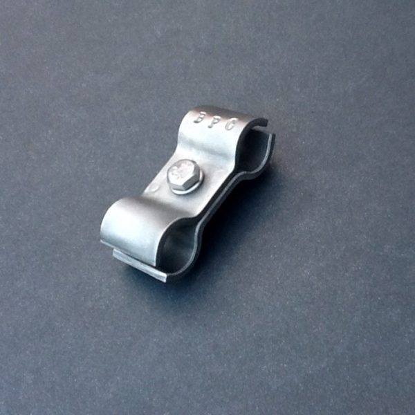 15mm Pipe Clamp Double Ports Stainless Steel 316L