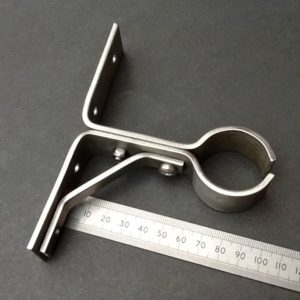 Heavy duty curtain pole brackets www.britishpipeclamps.co.uk