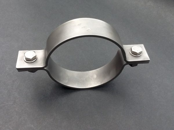 100mm Diameter Pipe Clamp Stainless Steel 316L