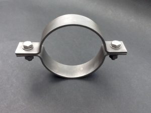 110mm Diameter Pipe Clamp Stainless Steel 316L Grade 30mm X 3mm