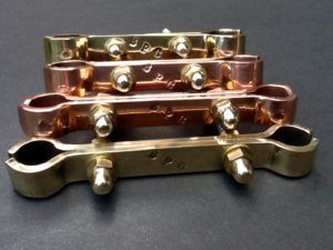 Classic Shower Plumbing Bracket 150mm Spacing Solid Copper 15mm Pipes