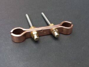 Shower Plumbing Bracket 60mm Spacing Solid Copper 15mm Pipes