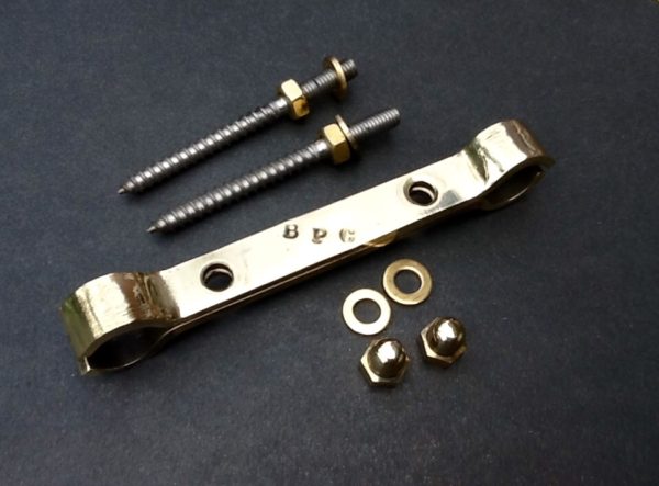 60mm Pipe Spacing Bracket Shower Plumbing Solid Brass 15mm Pipes - Image 5