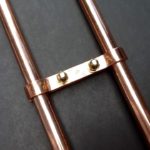 Bathroom Plumbing Shower Bracket 70mm Spacing Solid Copper 15mm Pipes