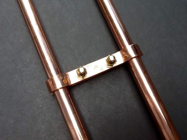 Copper bracket for shower mixer taps