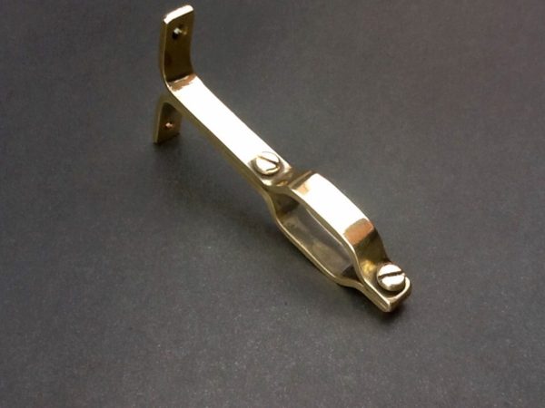 Handmade brass rail brackets