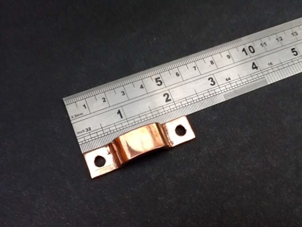 Double Pipe Fastener Solid Copper For 3/8" OD Pipes