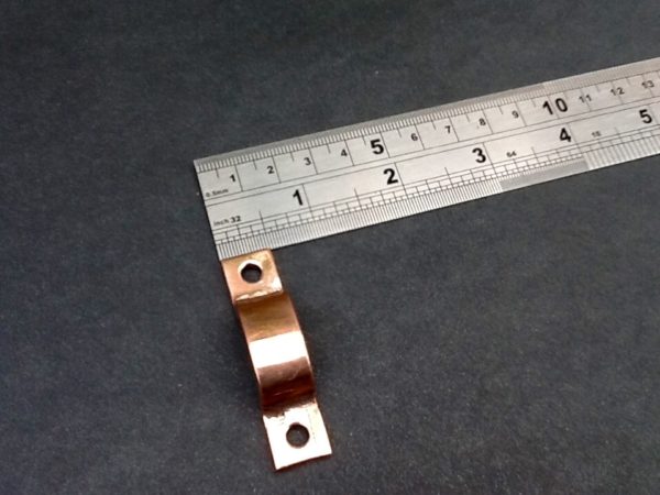 Double Pipe Fastener Solid Copper For 3/8" OD Pipes