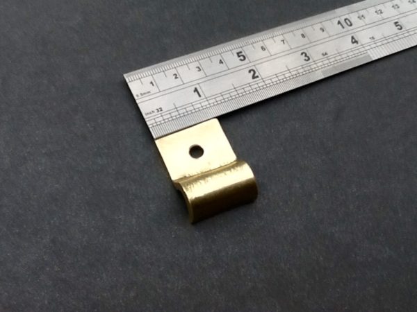 Brass P clips 3/8" imperial size for 3/8" OD diameter pipe