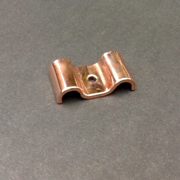 Double 3/8" Pipe Fastener P-Clip Copper For 3/8" OD Pipes