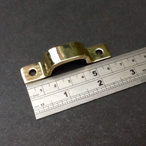 Imperial Double Pipe Fastener Solid Brass For 1/2" OD Pipes