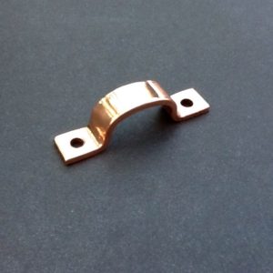 Double 1/2" Pipe Fastener Solid Copper For 1/2" OD Pipes