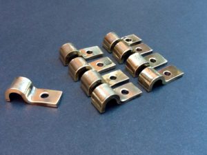 Brass P Clips 3/8" Pipe Fastening For Steam Traction Engines