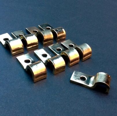 Brass P Clips 1/2" Pipe Fastening For Steam Traction Engines