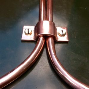Copper Pipe Fastener For Two 3/8" OD Pipes