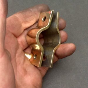 Pipe Clamp Fastener Bracket Solid Brass For 22mm OD Pipe