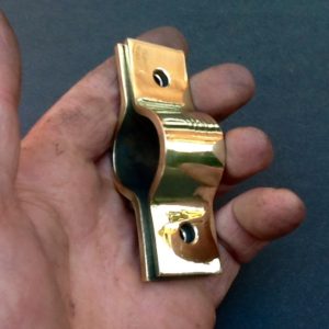 1" Pipe Fastening Bracket Solid Brass For Steam Traction Engines