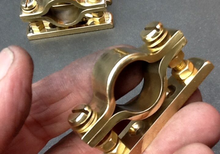 water pipe wall mount brackets solid brass