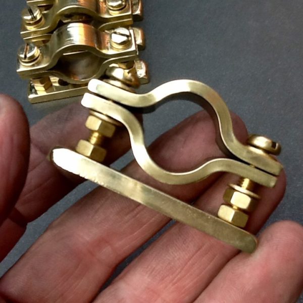 water pipe wall mount brackets solid brass