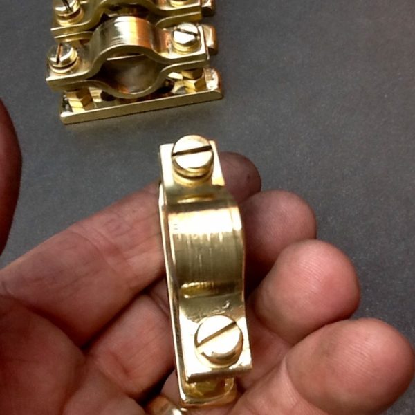 water pipe wall mount brackets solid brass