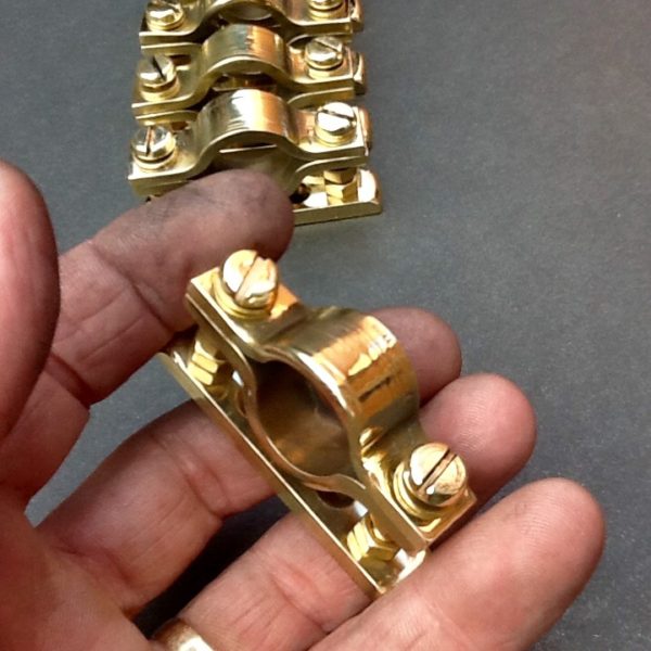 water pipe wall mount brackets solid brass