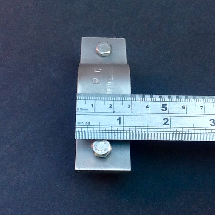35mm Diameter Pipe Clamp 316 Stainless Steel BPC38323