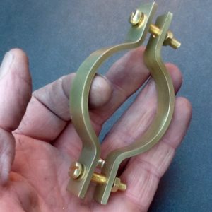 Brass Pipe Clamp 45mm Diameter 12mm Wide Banding BPC83G