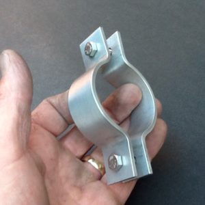 Pipe Clamp Aluminium 47mm Diameter 25mm Wide Banding BPC85AC