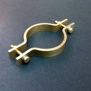 Brass Pipe Clamp 46mm Diameter 12mm Wide Banding BPC84G