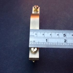 Brass Pipe Clamp 46mm Diameter 12mm Wide Banding BPC84G