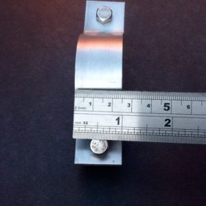 Pipe Clamp Aluminium 46mm Diameter 25mm Wide Banding BPC84AC