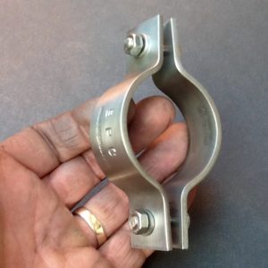 Pipe Clamp 48mm Stainless Steel 25mm Banding X 3mm BPC285D