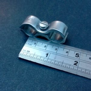 1/2" Fuel Line Guide Clamps Double Stainless Steel
