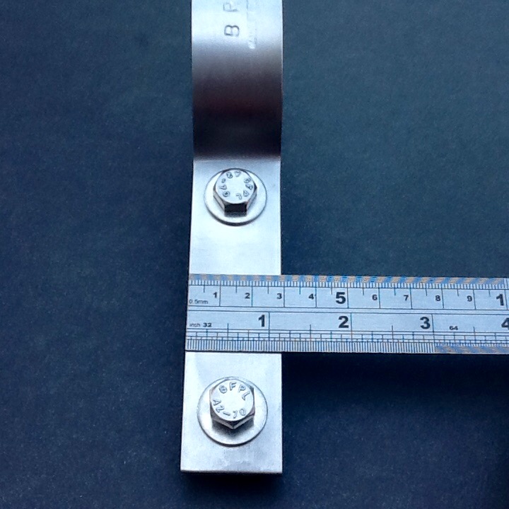 54mm Tube Pipe Support Bracket 316L Stainless Steel