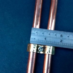 1/2" Fuel Pipe Clamps Double Combination Solid Brass