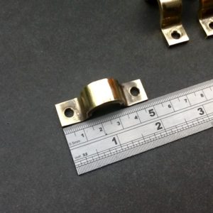 16mm Pipe Clips Brass For 16mm OD Pipes (QTY 6)