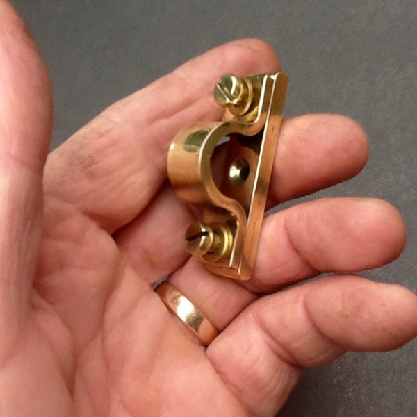 traditional wall mount pipe clips for 15mm OD copper pipe