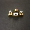 Classic Brass Wall Mount Pipe Clips For 15mm OD Pipes