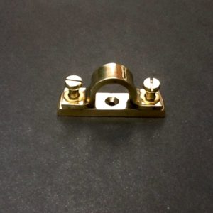 Classic Brass Wall Mount Pipe Clips For 15mm OD Pipes
